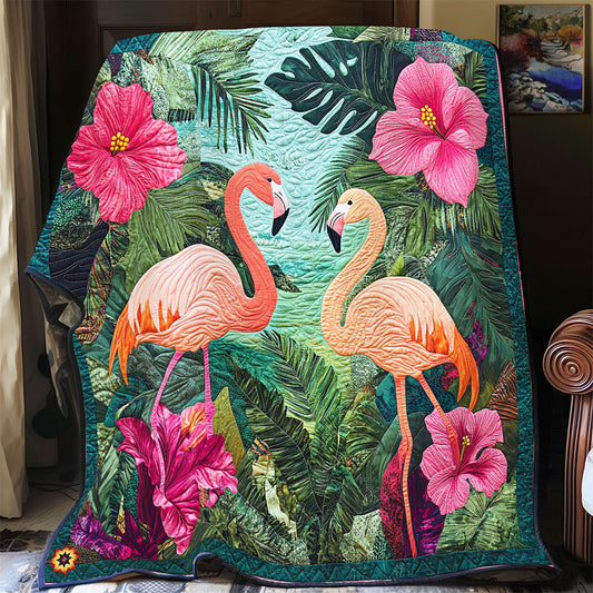 Floral Flamingo  WX2612029CL Quilt