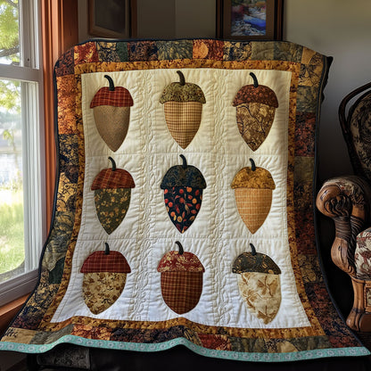 Autumn Acorn Illustration WT2709006CL Quilt