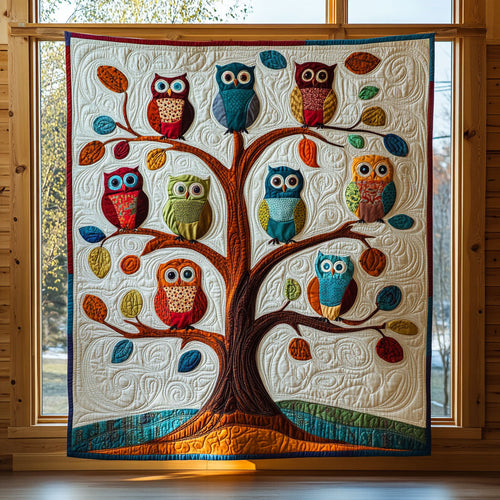 Owl Nature Circle CW0210040CL Quilt
