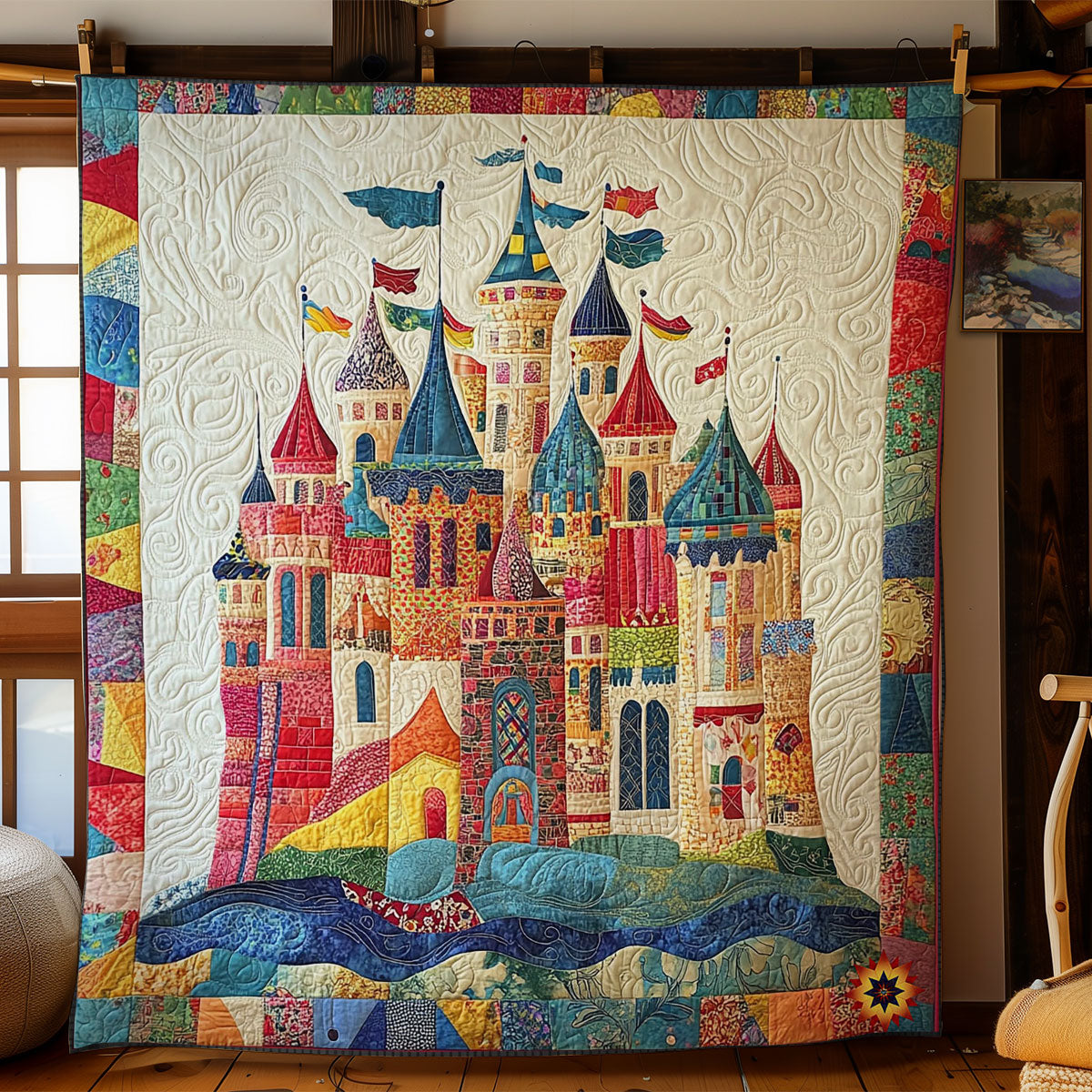 Colorful Castle WY1712005CL Quilt