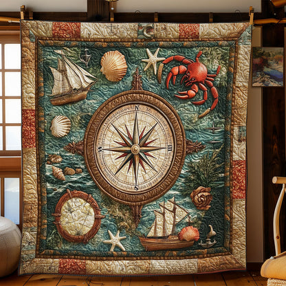 Compass In Ocean WY2201056CL Quilt