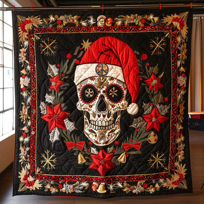Christmas Celebration Skull WP2210009CL Quilt