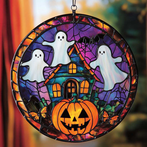 Halloween WJ2809038CL Stained Glass Suncatcher