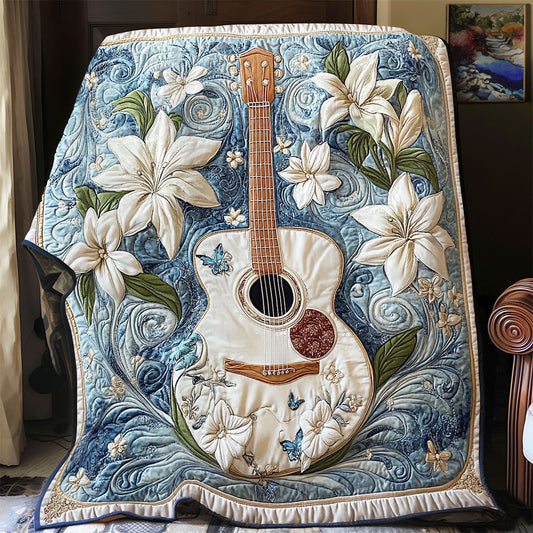 Lilies And Guitar WY0301052CL Quilt