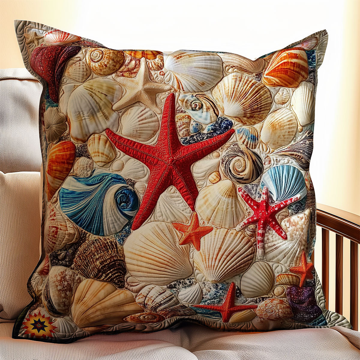 Marine Life WY0412090CL Quilt Pillow Case