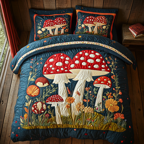Midnight Mushroom Forest WY0201016CL Duvet Cover Set