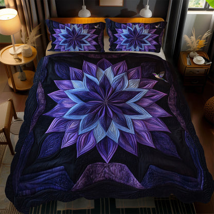 Purple Flower Delight WN1010153CL Duvet Cover Set