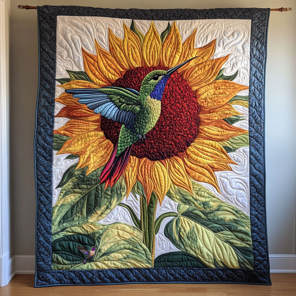 Hummingbird Sunflower WT0410020CL Quilt