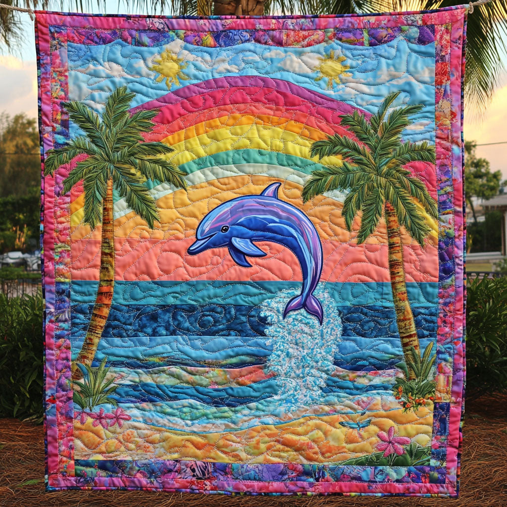 Dolphin Happy WT2201009CL Quilt