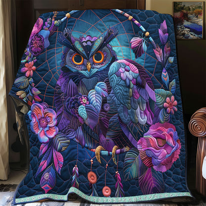 Floral Mysterious Owl WP0609023CL Quilt