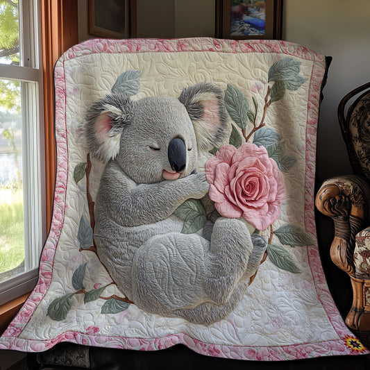 Flower Sleeping Koala WY1411024CL Quilt