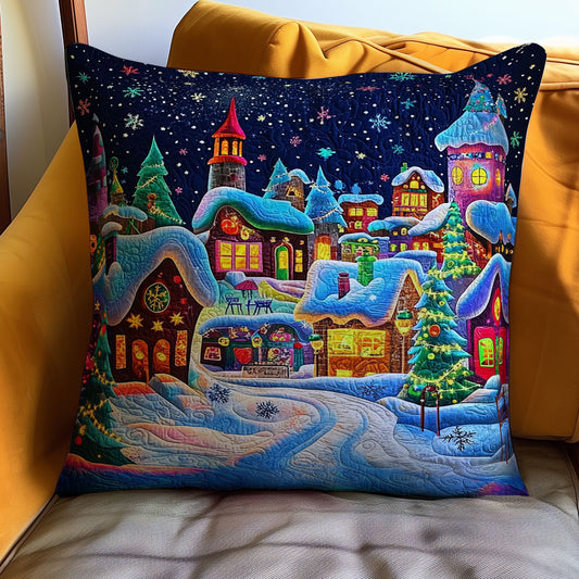 Christmas Village WJ0811032CL Quilt Pillow Case