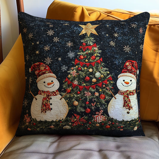 Christmas Snowman WJ1211036CL Quilt Pillow Case