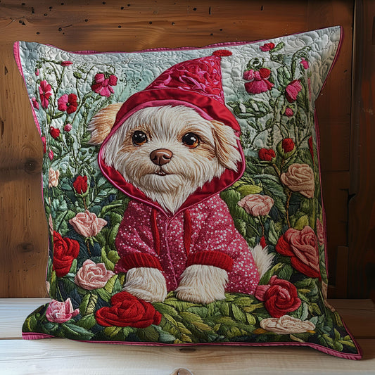Cute Puppy In Spring WY2501018CL Quilt Pillow Case