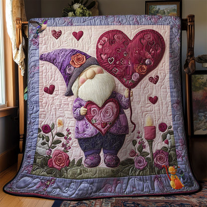 Romantic Gnome Blooms WN0412047CL Quilt