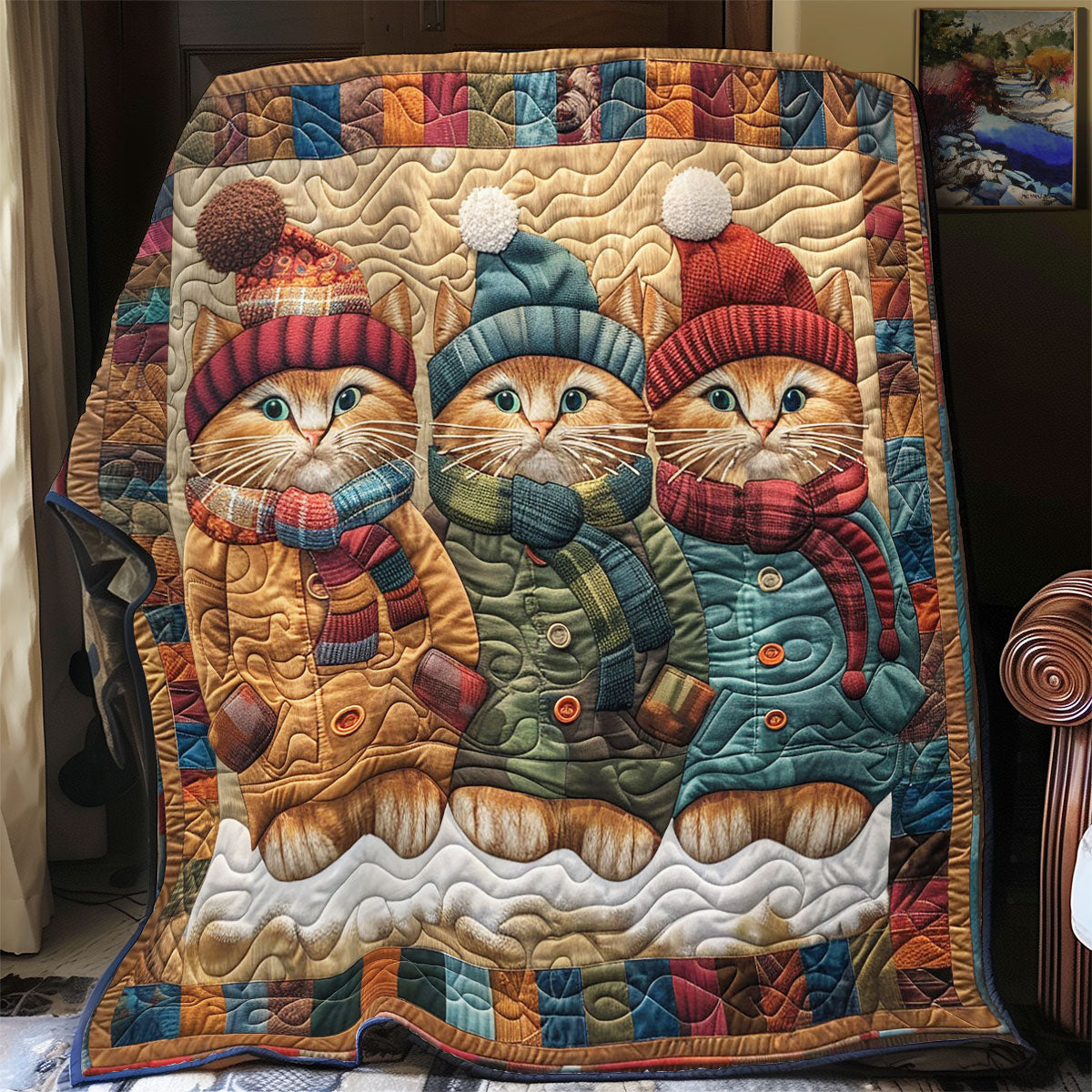 Warm Kitty CP1905036CL Quilt