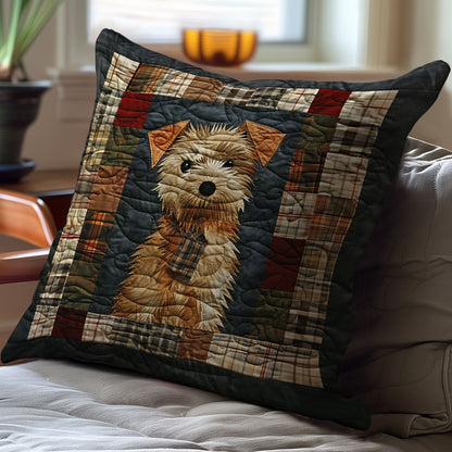 Cute Terrier Dog WJ1510031CL Quilt Pillow Case