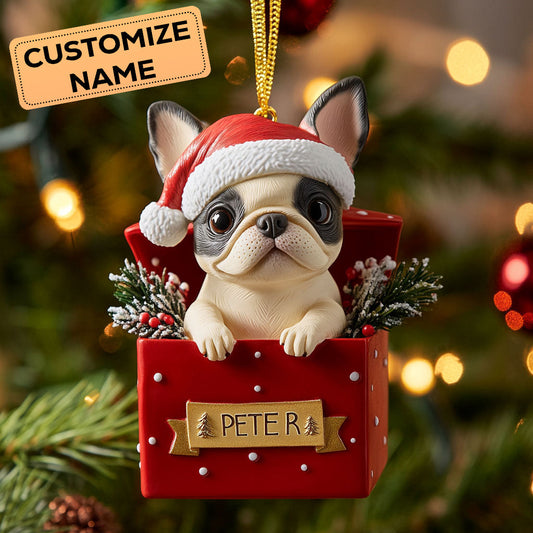 French Bulldog Gift CW2411019CL Personalized Christmas Ornament