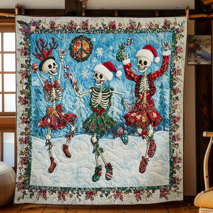 Holiday Cheer Skeletons WN1112010CL Quilt