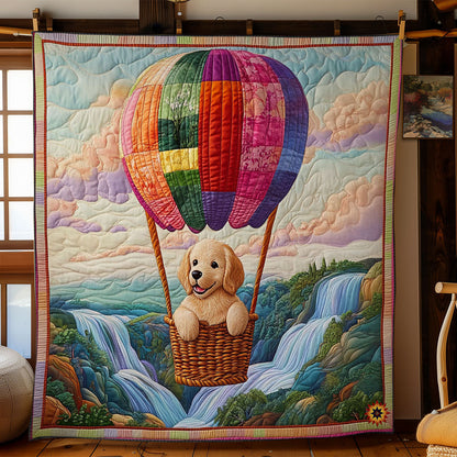 Hot Air Balloon Puppy WY2012050CL Quilt