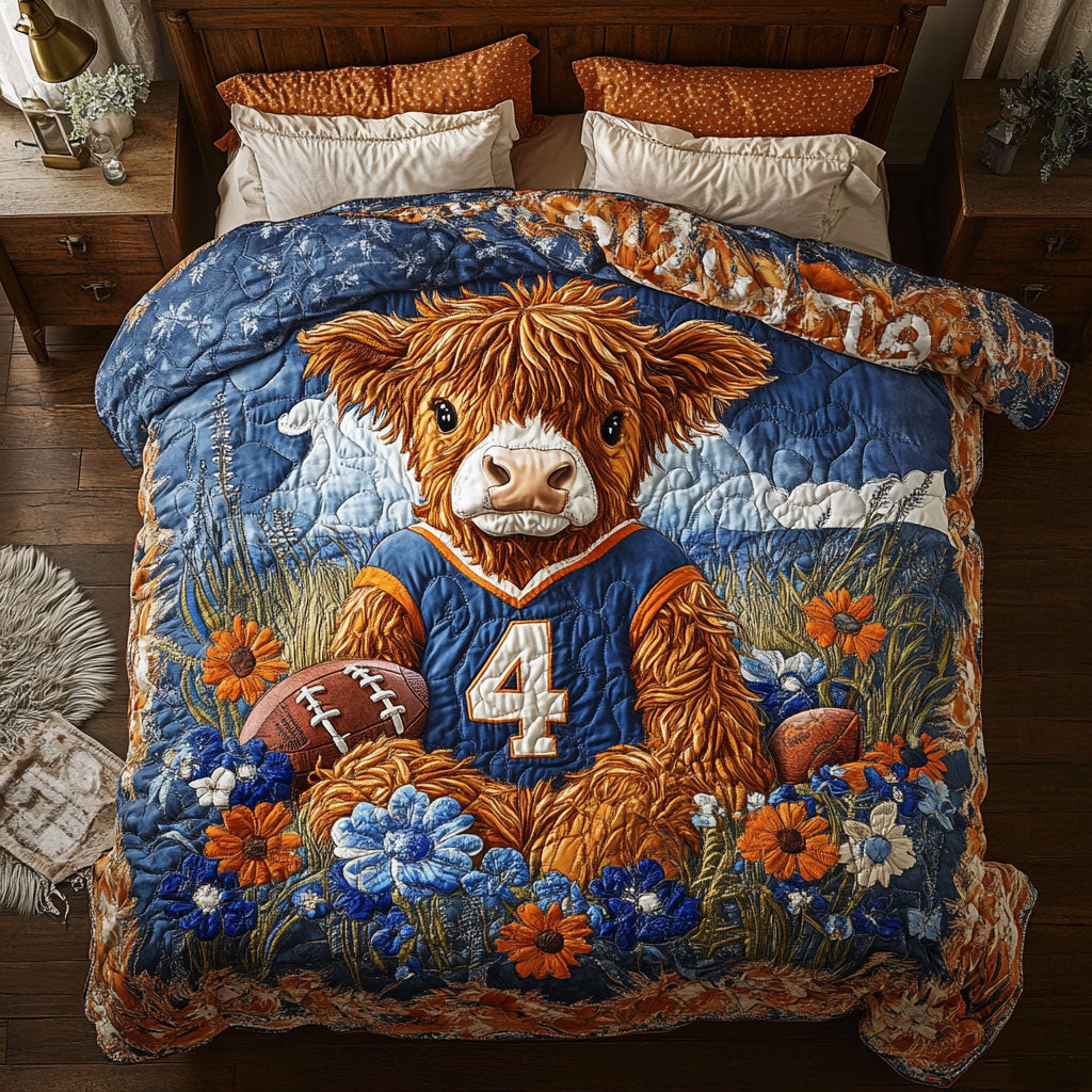 Rugby Fluffy Cow WY1801033CL Duvet Cover Set