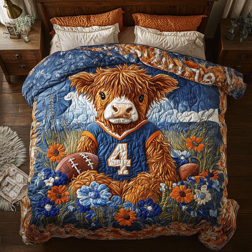 Rugby Fluffy Cow WY1801033CL Duvet Cover Set