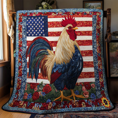 America Rooster WY2111042CL Quilt
