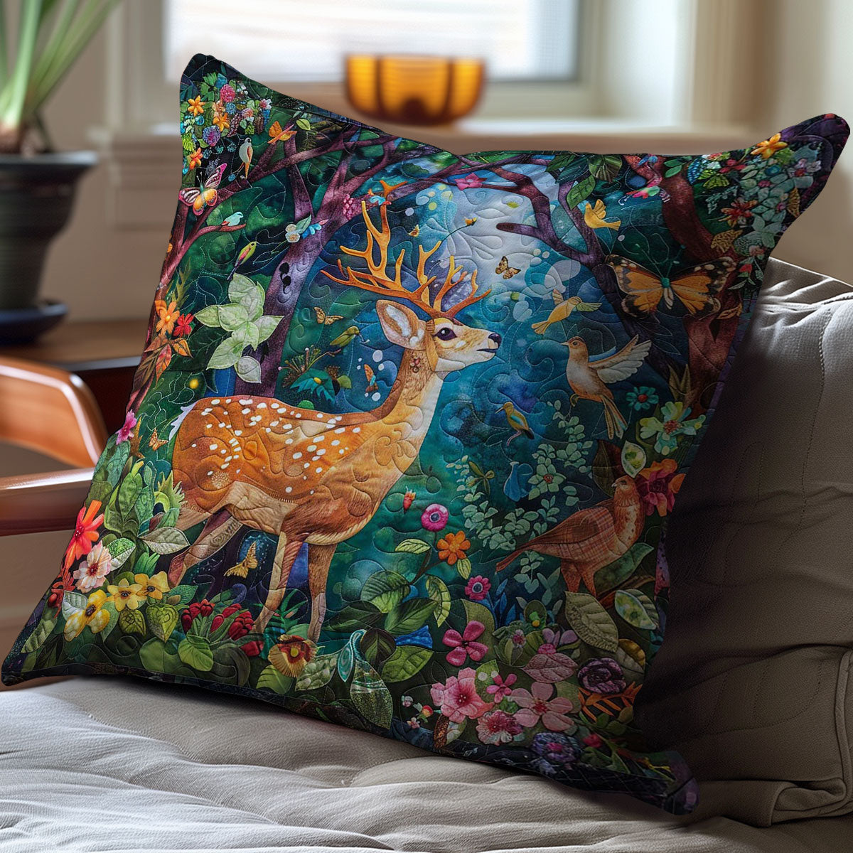 Dreamy Deer WJ1309037CL Quilt Pillow Case