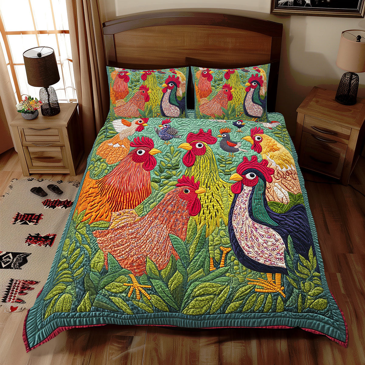 Playful Chicken WX2512099CL Duvet Cover Set