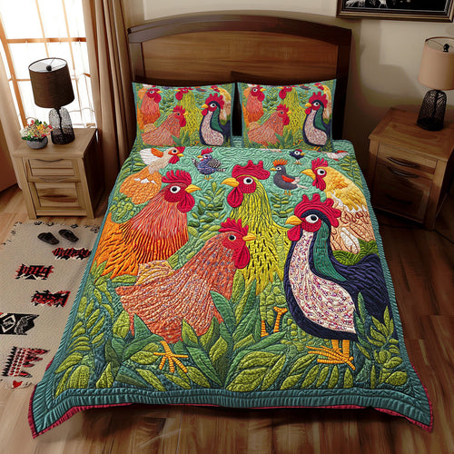 Playful Chicken WX2512099CL Duvet Cover Set