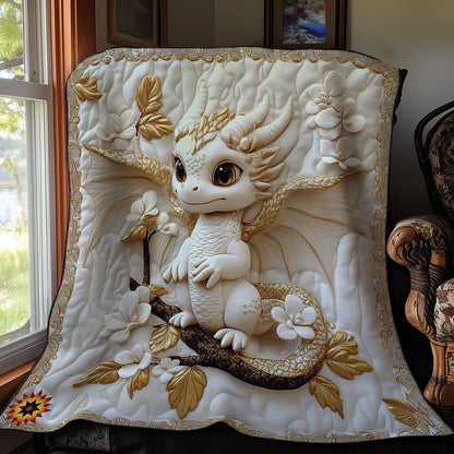 Flower White Dragon WY2211006CL Quilt