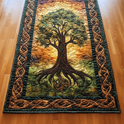 Glorious Tree Of Life WY2802045CL Quilted Table Runner