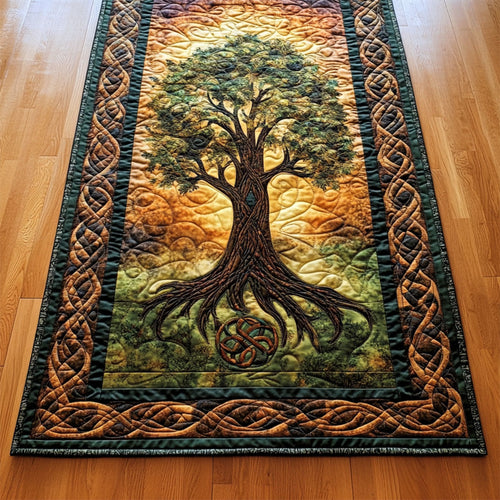 Glorious Tree Of Life WY2802045CL Quilted Table Runner