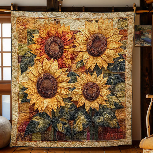 Sunflower Harvest WN1302035CL Quilt