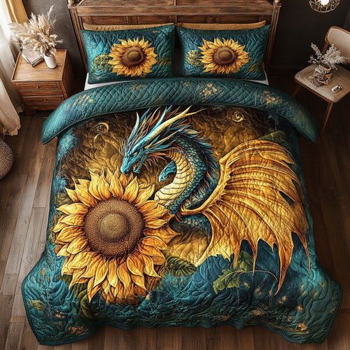 Dragon Green Sunflower WT1302001CL Duvet Cover Set