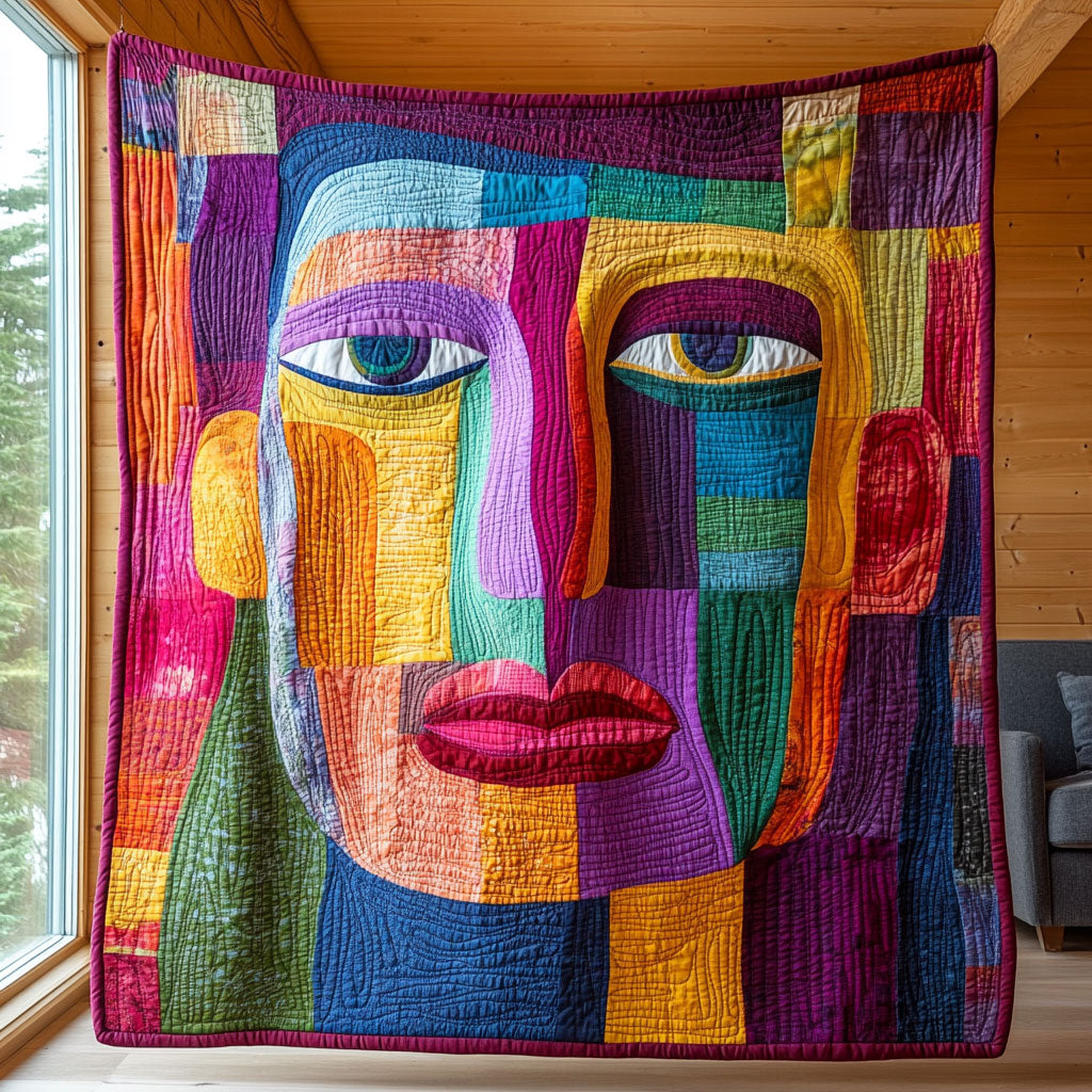 Whimsical Face CP1605027CL Quilt