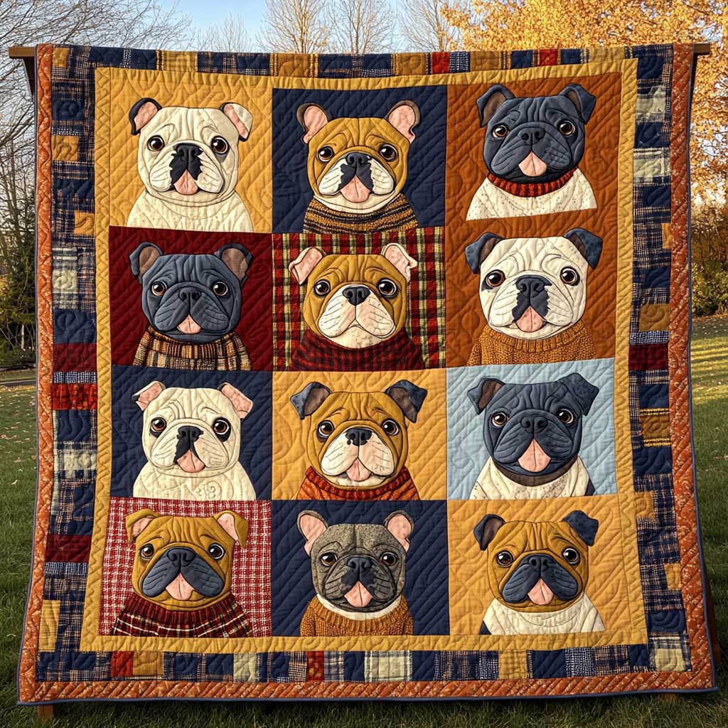 French Bulldog WJ3009007CL Quilt