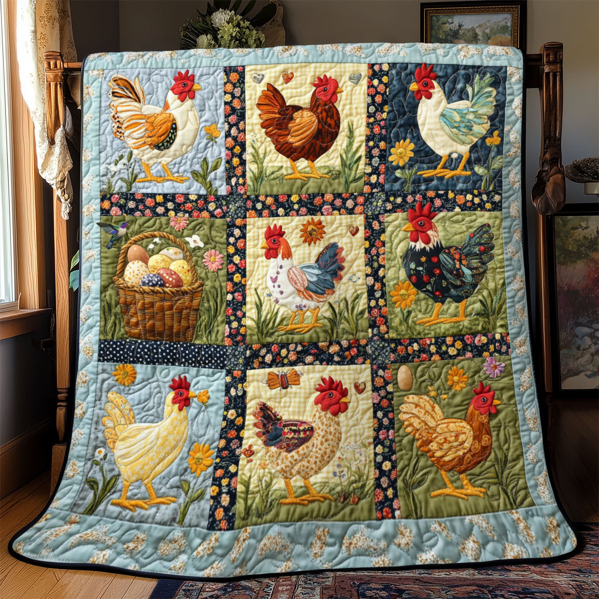 Chicken Lover YR1210009CL Quilt