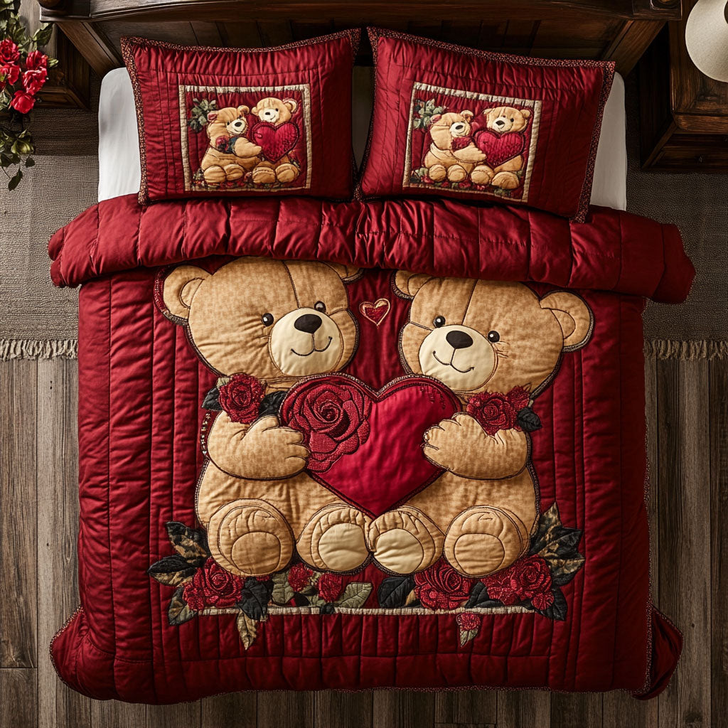 Teddy Bear Valentine WX0601084CL Duvet Cover Set