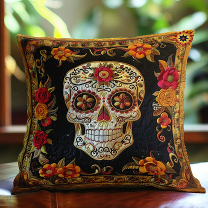 Floral Skull Splendor WN2110150CL Quilt Pillow Case