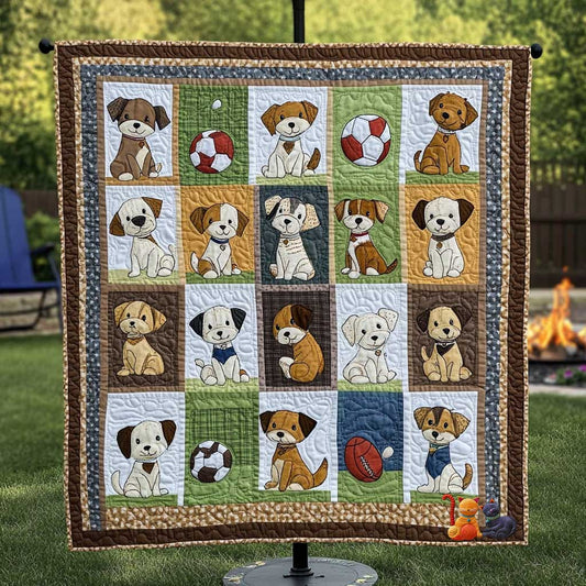 Happy Little Dog WN1010074CL Quilt