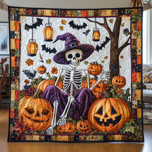 Majestic Pumpkin Skull CW0708055CL Quilt