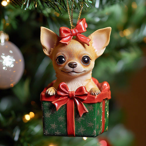 Holiday Chihuahua CP2010024CL Christmas Ornament