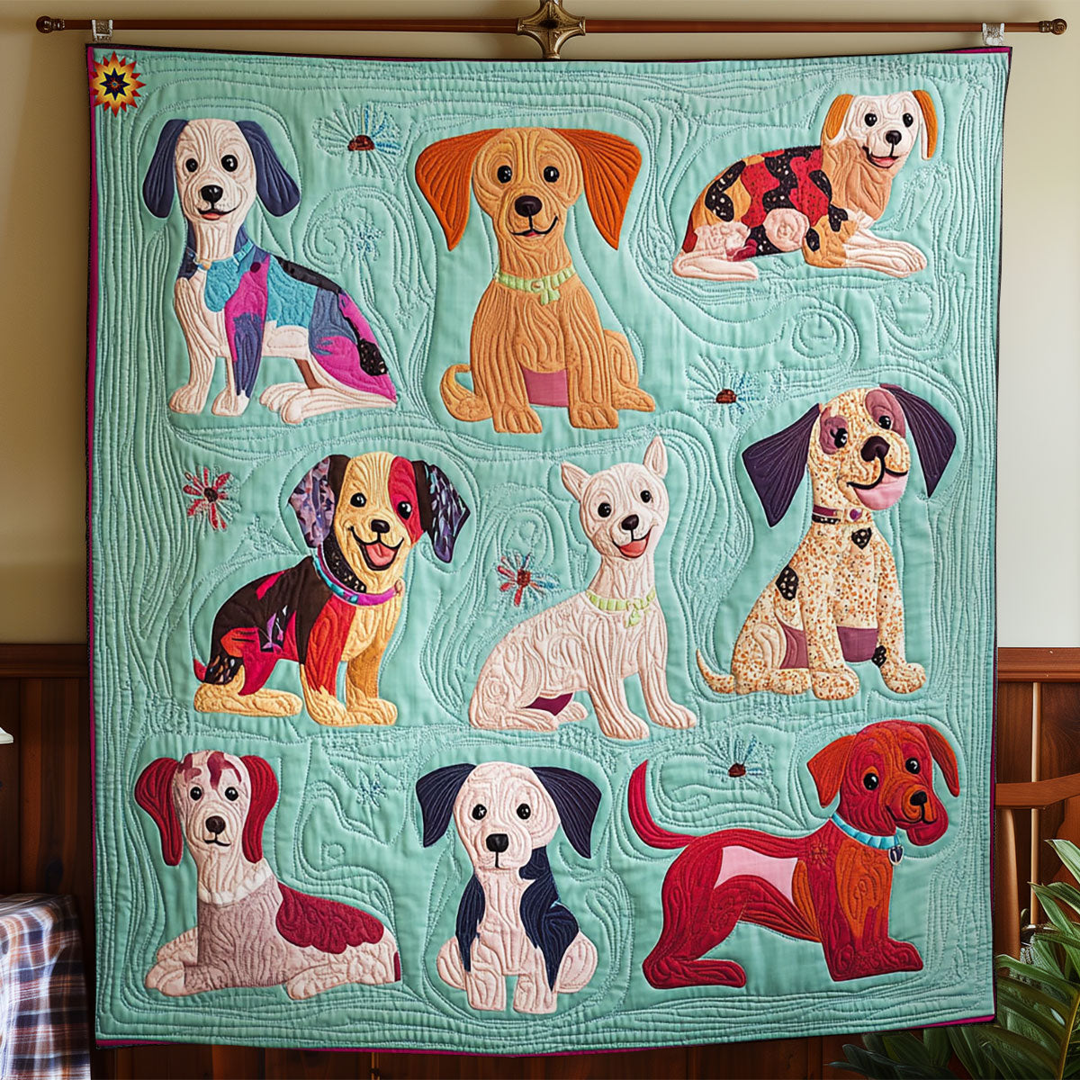 Puppy WY0212012CL Quilt