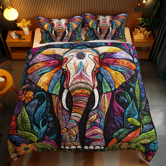 Patchwork Elephant WJ0911029CL Duvet Cover Set