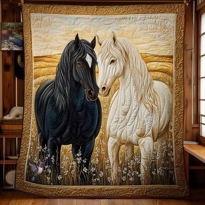 Couple Horse WY2311036CL Quilt