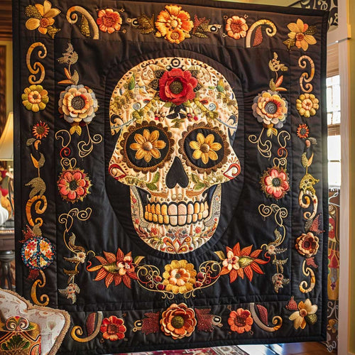 Skull Bloom WN2110008CL Quilt