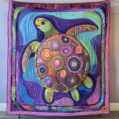 Colorful Wave Turtle WY0111005CL Quilt