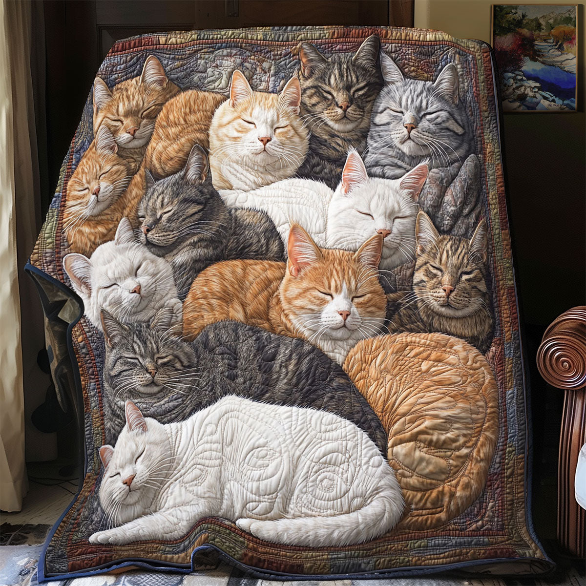 Snuggle Cat CP0206005CL Quilt