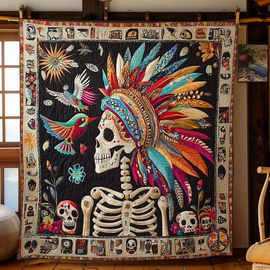 Calavera And Hummingbird Harmony WN2610040CL Quilt